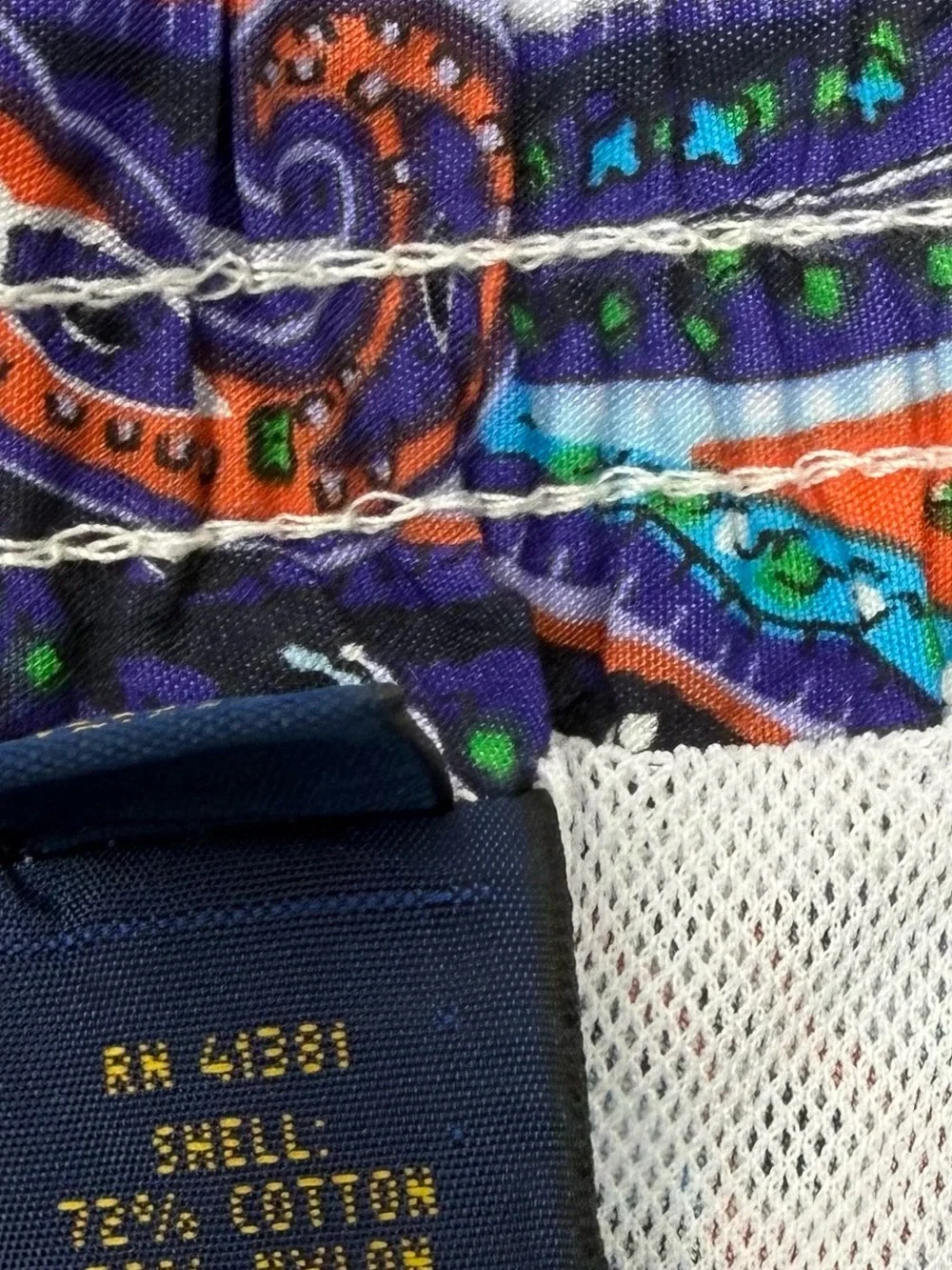 NWT Boys XL Polo Ralph Lauren Swimwear Trunks Paisley Orange Blue MSRP $98